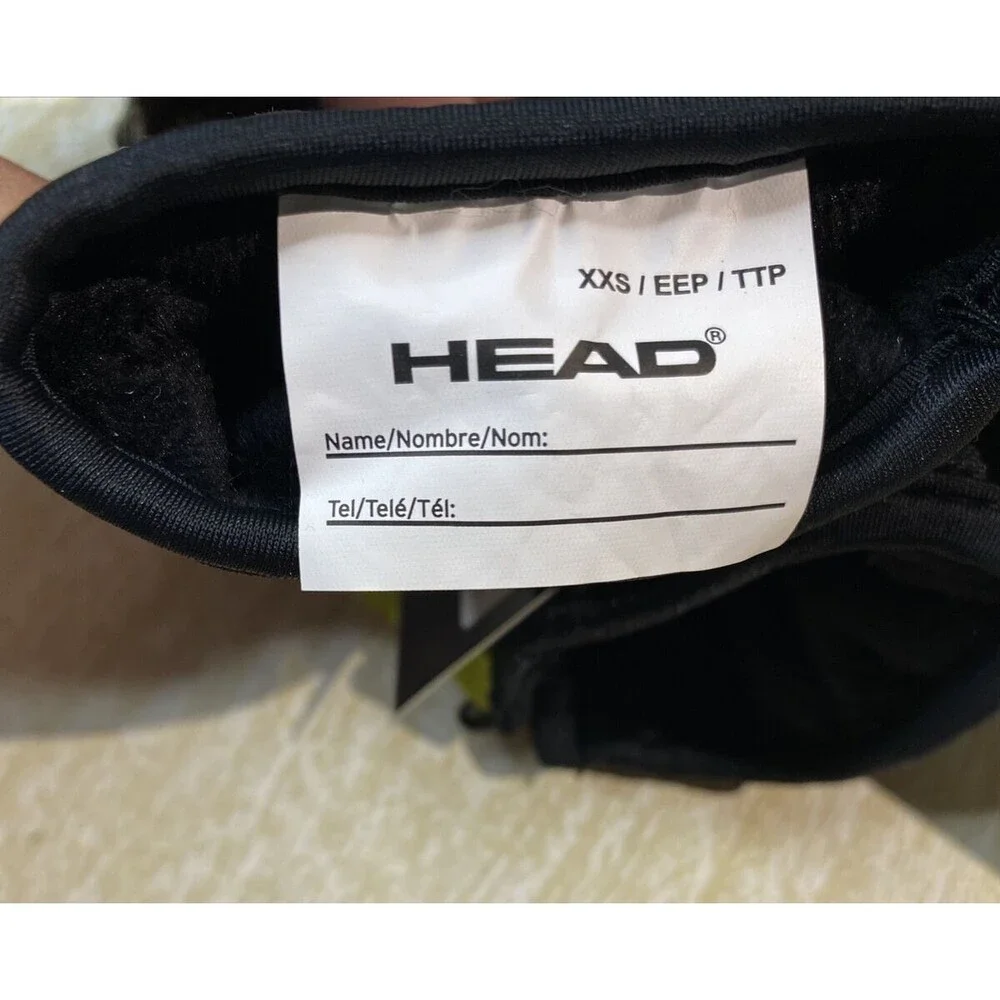New HEAD DuPont Sorona Thermal Fleece Kids Mittens Black and Blue Size XXS